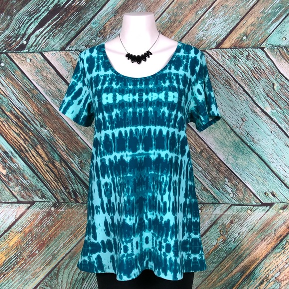 C4 - LuLaRoe| Teal Classic Tee - S - Picture 1 of 5